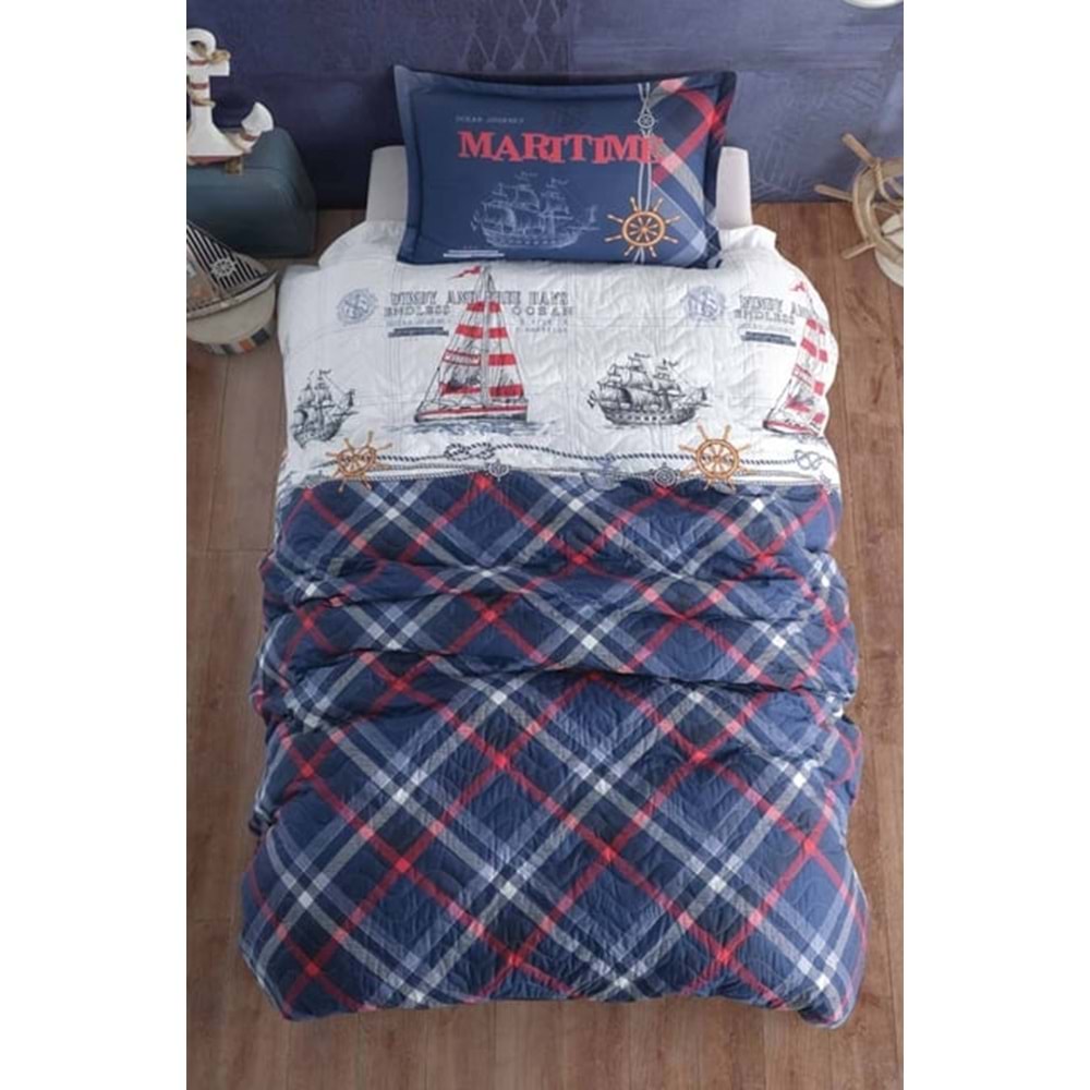 Clasy Tek Kişilik Dört Mevsim Set Maritime Lacivert