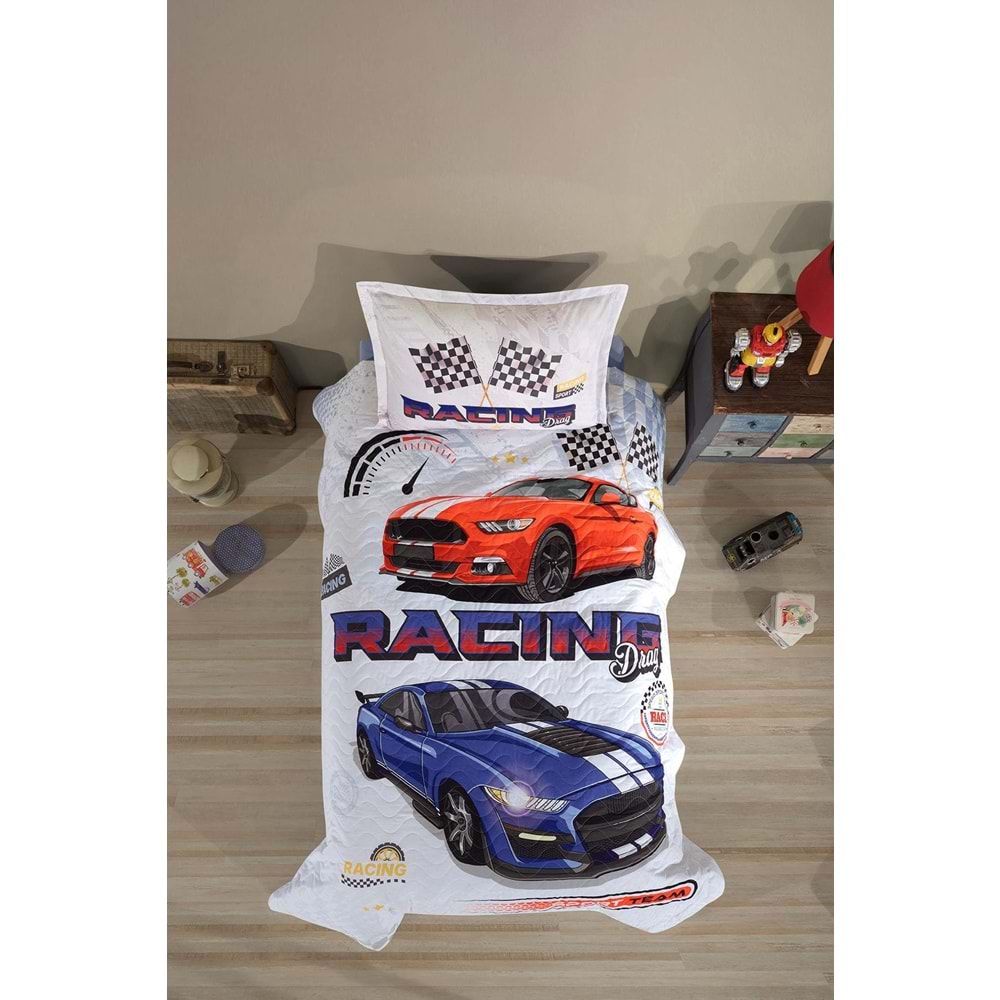 Clasy Tek Kişilik Dört Mevsim Racing Drag Mavi