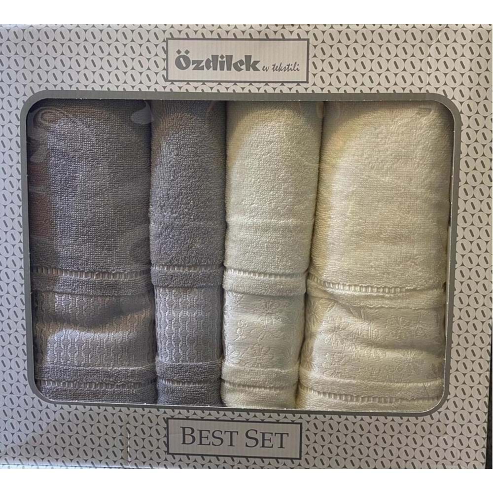 Özdilek Blossom Best Set Krem-Gri Standart