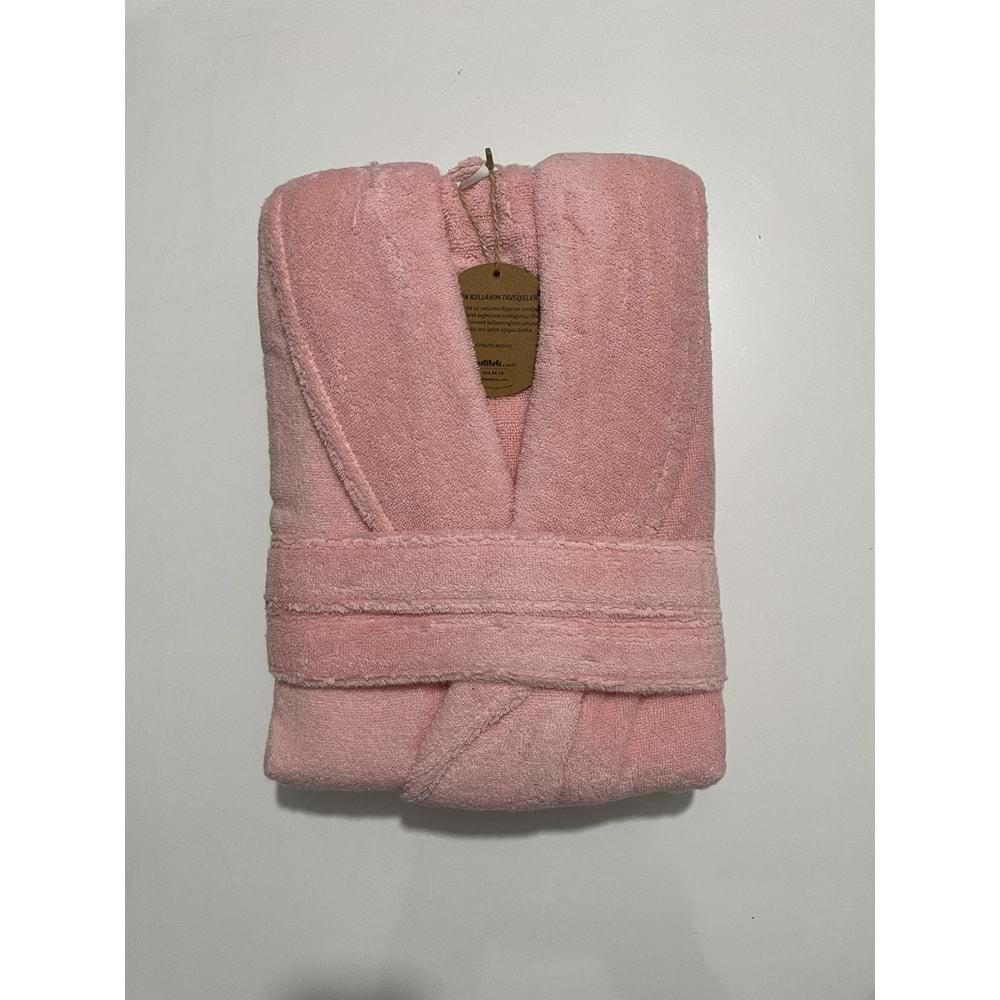 Özdilek Casual Şalyaka Bornoz Pudra XL