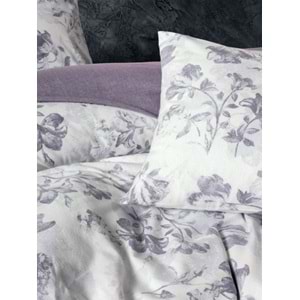 Cotton Box Flanel Tek Kişilik Nevresim Takımı Sadie Mor