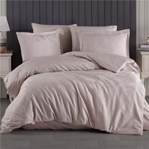 Clasy Jakarlı Pamuk Saten Çift Kişilik Nevresim Takımı Yomra Taş