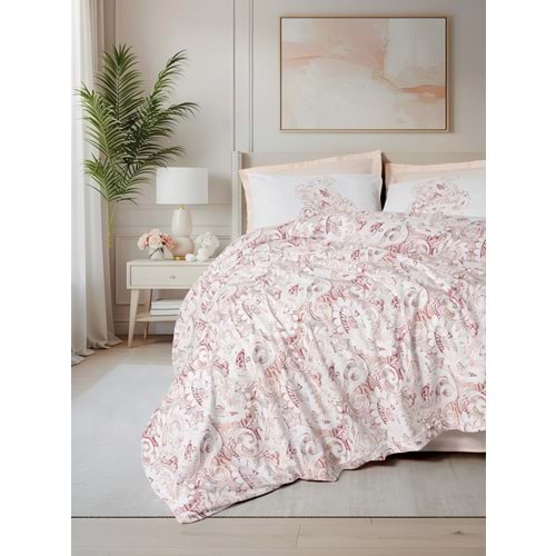 Cotton Box Bohem Çift Kişilik Nevresim Takımı Serava Somon