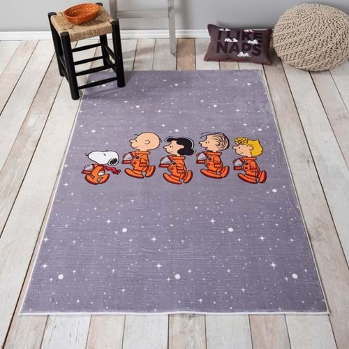 Karaca Home Snoopy Space Ekstra Yumuşak Çocuk Halısı 80x150 cm