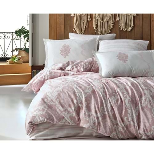 Clasy Çift Kişilik Nevresim Takımı Fiorita V1 Pembe