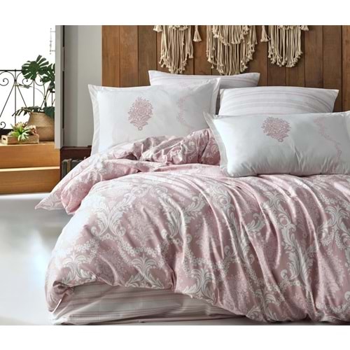 Clasy Tek Kişilik Nevresim Takımı Fiorita V1 Pembe