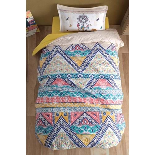 Clasy Tek Kişilik Dört Mevsim Set Boho Bej