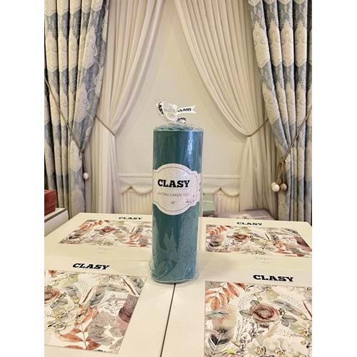 Clasy Minel Tek Kişilik Lastikli Çarşaf Seti Petrol Yeşili 120X200