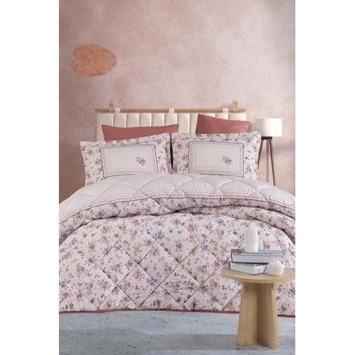 Clasy %100 Pamuk Çift Kişilik Uyku Seti Visam Kiremit