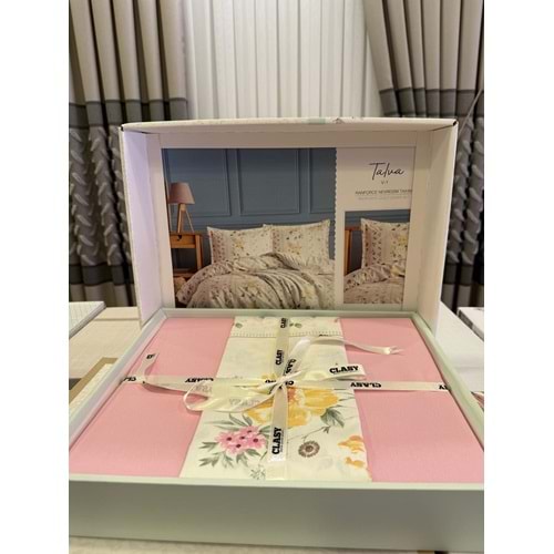 Clasy Tek Kişilik Nevresim Takımı Talva Bej