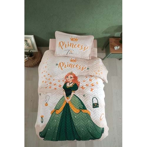 Clasy Ranforce Yatak Örtüsü Tek Kişilik Tiana Taş