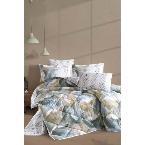 Clasy %100 Pamuk Tek Kişilik Uyku Seti Estiva Yeşil