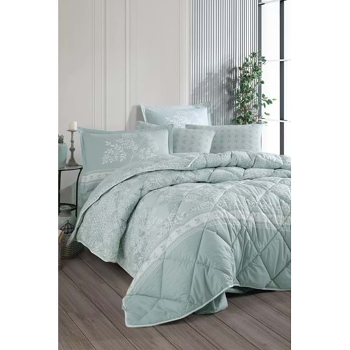 Clasy %100 Pamuk Çift Kişilik Uyku Seti Devlin Mint