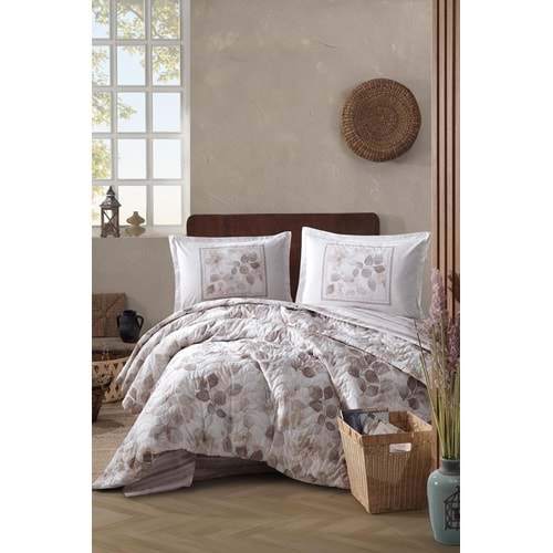 Clasy Çift Kişilik Dört Mevsim Set Semeran Bej