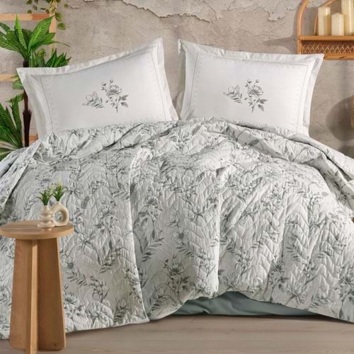 Clasy Ranforce %100 Pamuk Tek Kişilik Dört Mevsim Set Bloomera Mint