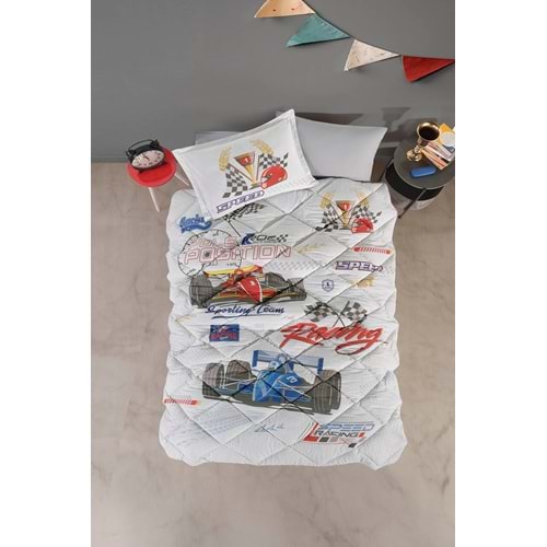 Clasy Ranforce %100 Pamuk Tek Kişilik Uyku Seti Sport Bej