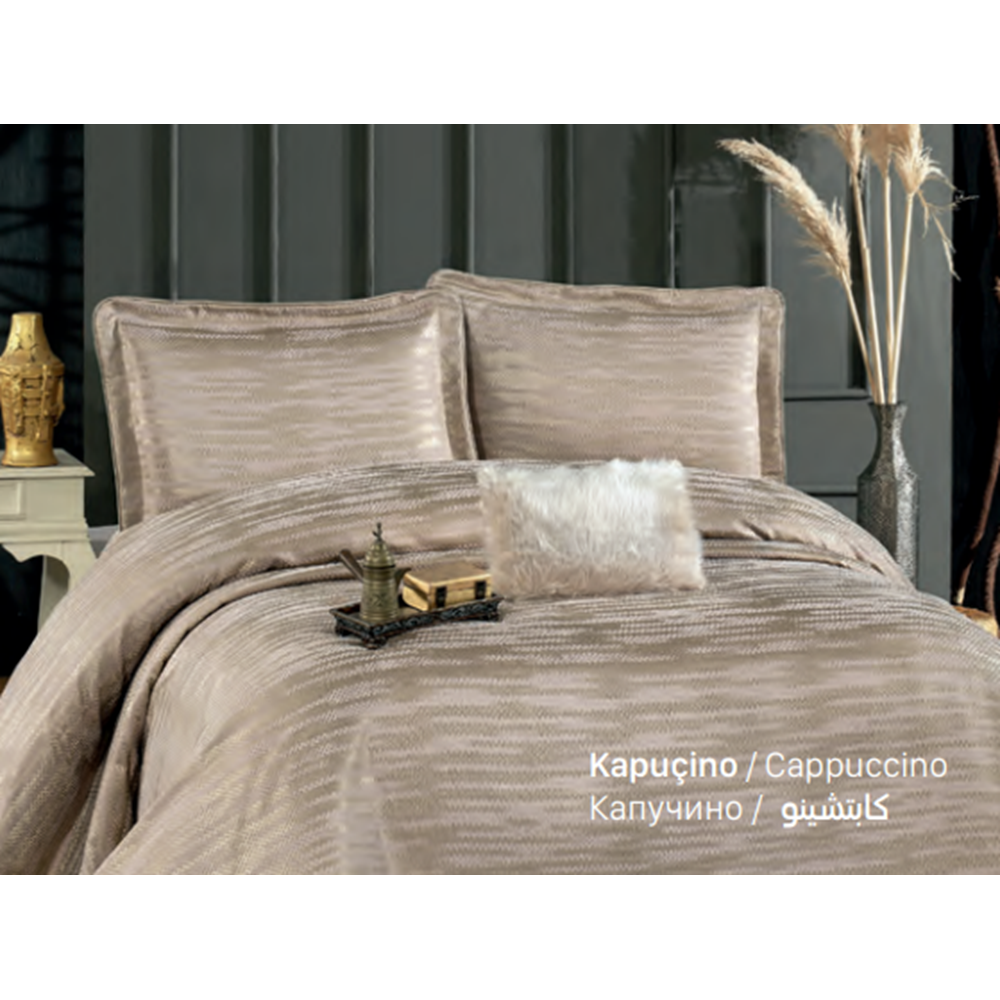 Güzide Ev Modası Modern Yatak Örtüsü Alina Kapiçino