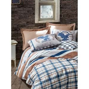 Cotton Box Masculine Çift Kişilik Nevresim Takımı Danilo Kahve