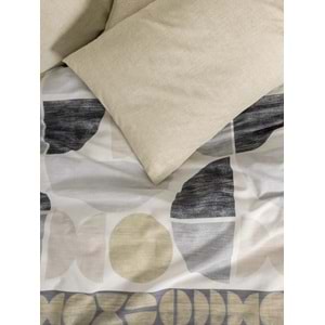 Cotton Box Modern Tek Kişilik Nevresim Takımı Formo Bej