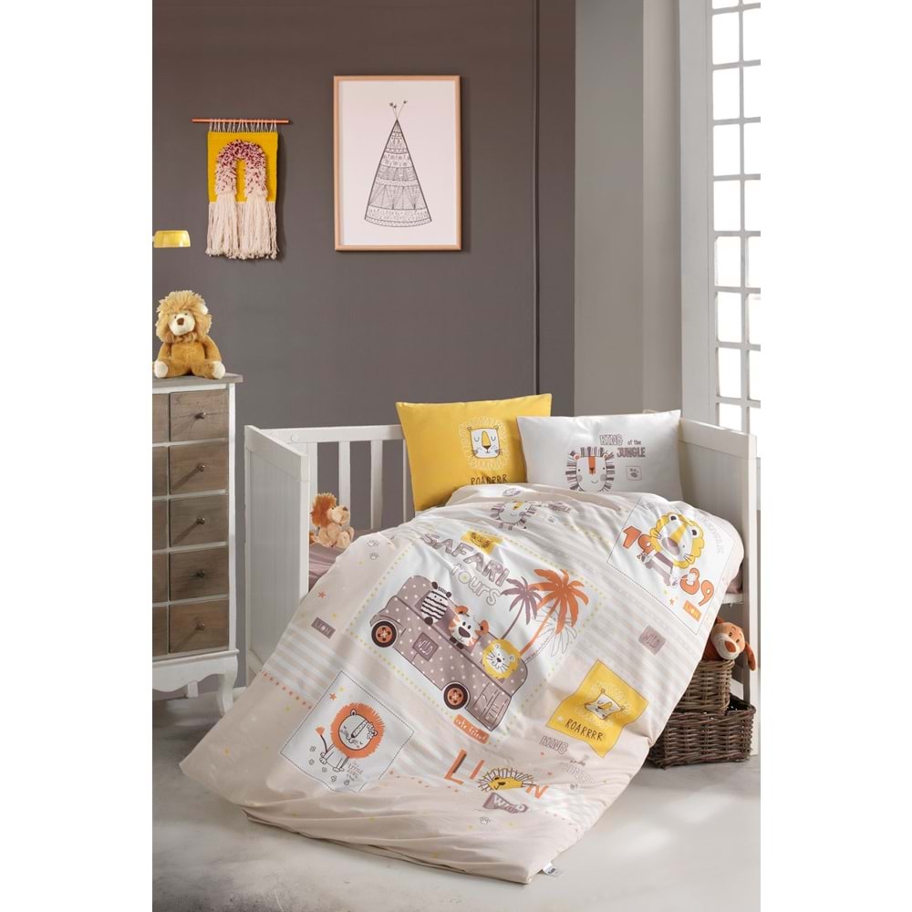 Clasy Bebek Nevresim Takımı Lıon Sarı