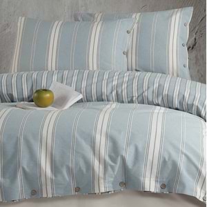 Clasy Ranforce Nevresim Takımı Çift Kişilik Kasara Mavi Nativa