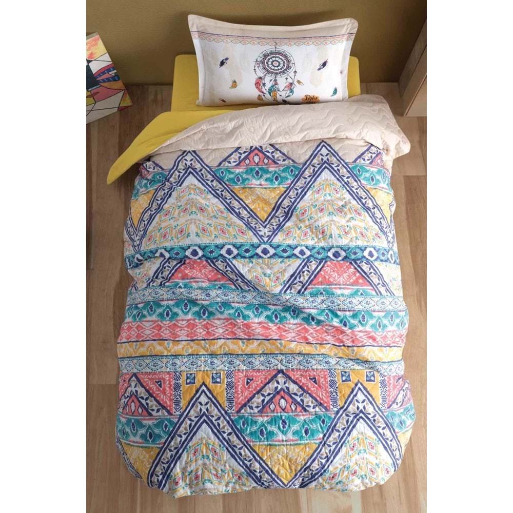 Clasy Tek Kişilik Dört Mevsim Set Boho Bej