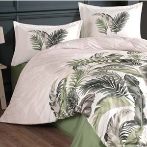 Clasy Tek Kişilik Nevresim Takımı Hena Yeşil