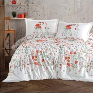 Clasy Çift Kişilik Nevresim Takımı Elyese Kiremit