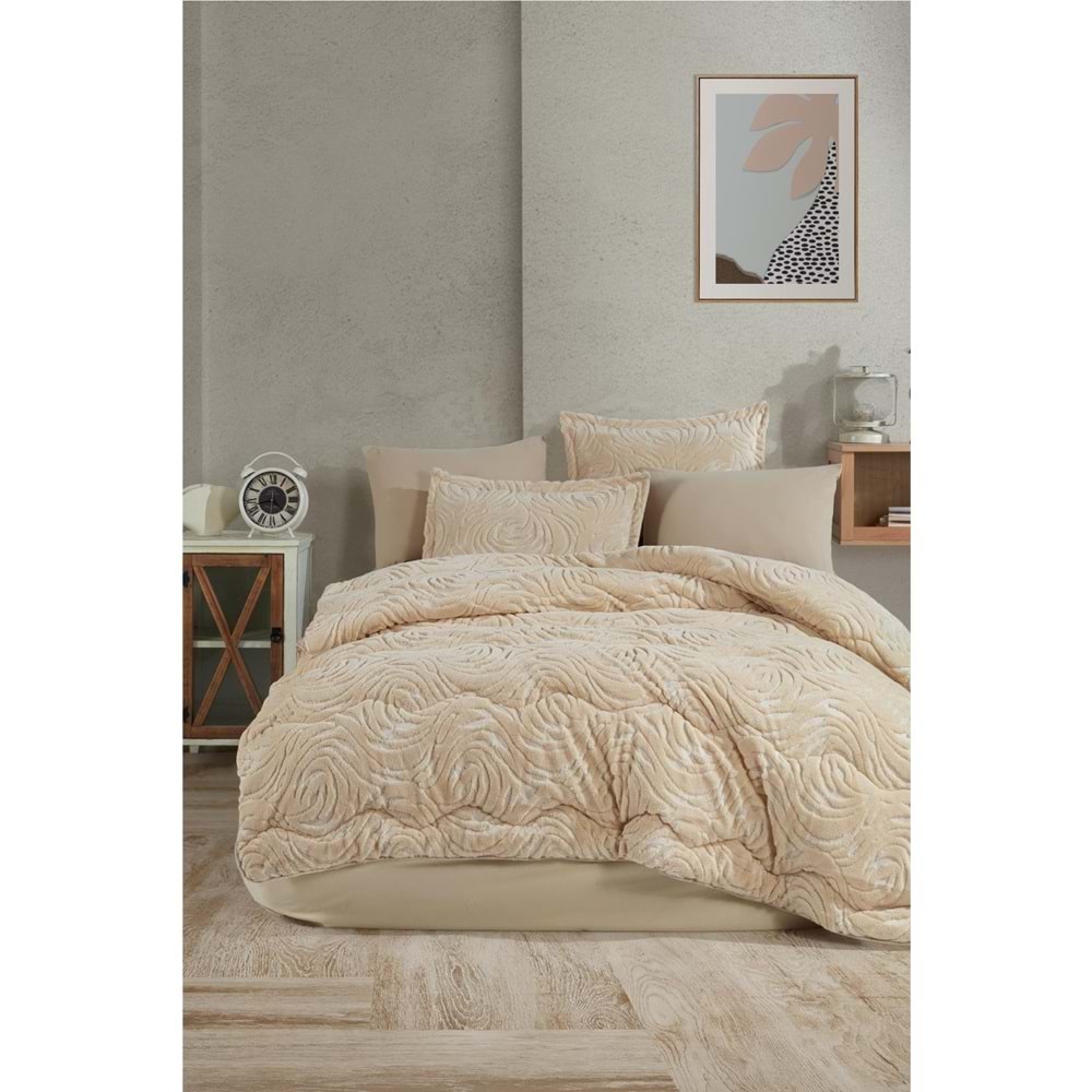 Clasy Reste Wellfsoft Jakar Tek Kişilik Uyku Seti Bej