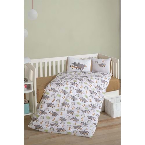 Clasy Bebek Nevresim Takımı Koala Gri