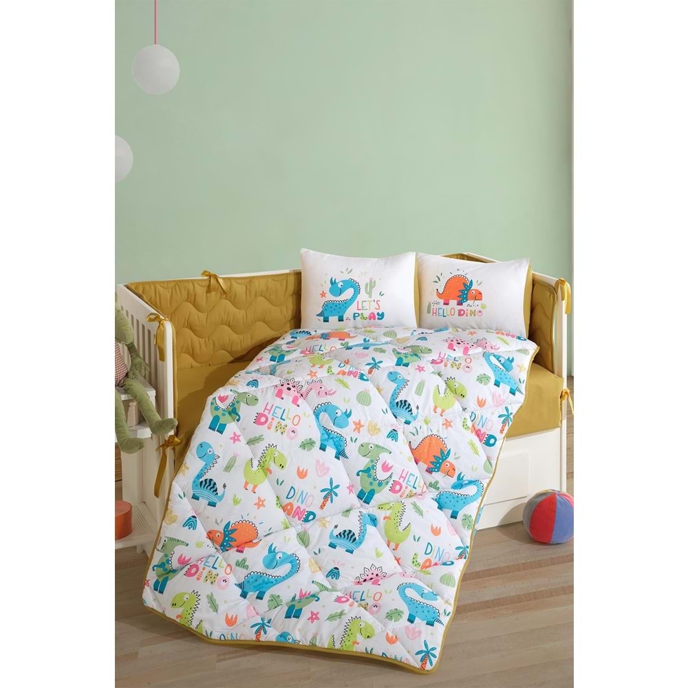 Clasy Bebek Uyku Seti Dinoland Sarı