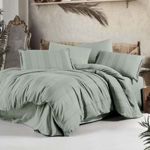 Clasy Çift Kişilik Armürlü Nevresim Takımı Arakis Ada Çayı