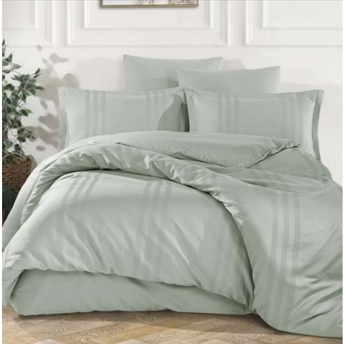 Clasy Ranforce Armürlü Çift Kişilik Nevresim Takımı Melkor Ada Çayı