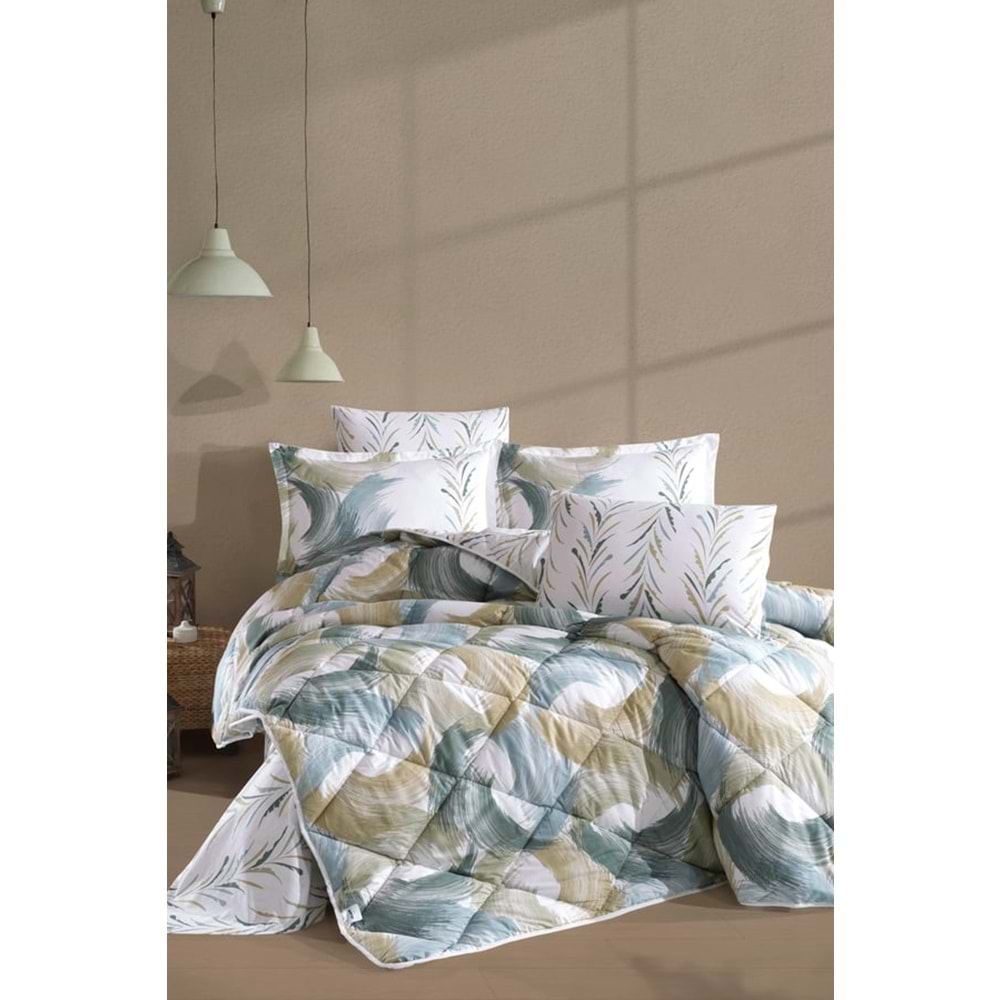 Clasy %100 Pamuk Tek Kişilik Uyku Seti Estiva Yeşil