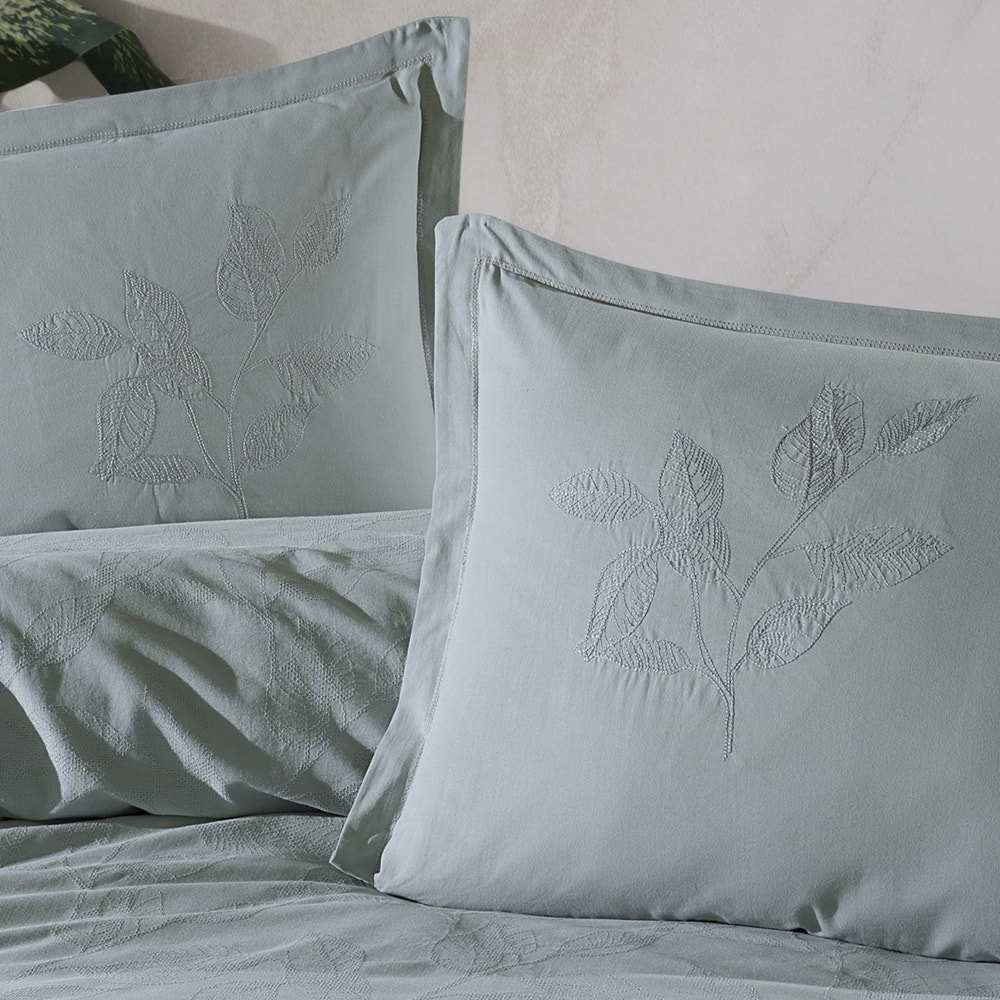 Clasy Çift Kişilik Nevresim Takımı Jakarlı Ranforce Marlet Mint