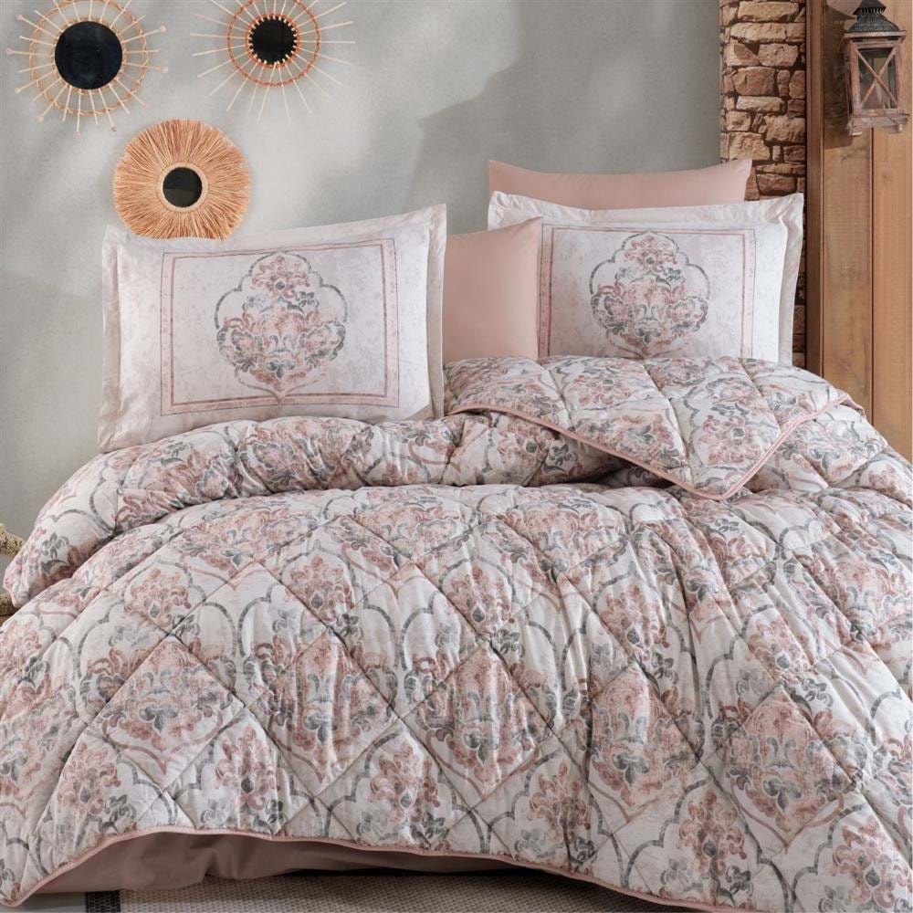 Clasy %100 Pamuk Tek Kişilik Uyku Seti Hezen Bej