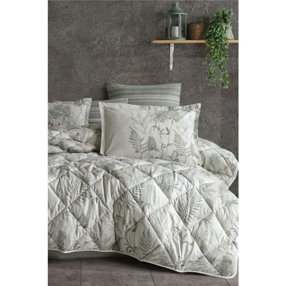 Clasy %100 Pamuk Çift Kişilik Uyku Seti Tuva Yeşil