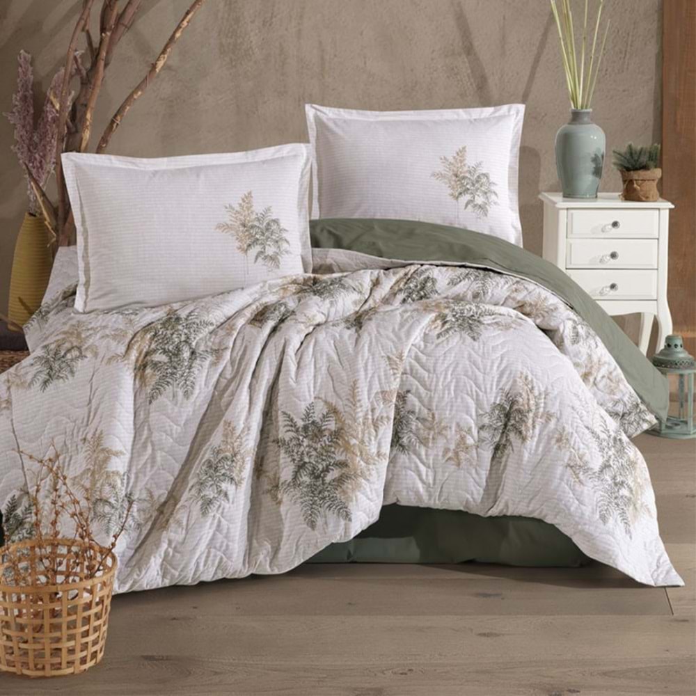 Clasy Çift Kişilik Dört Mevsim Set Virele Yeşil