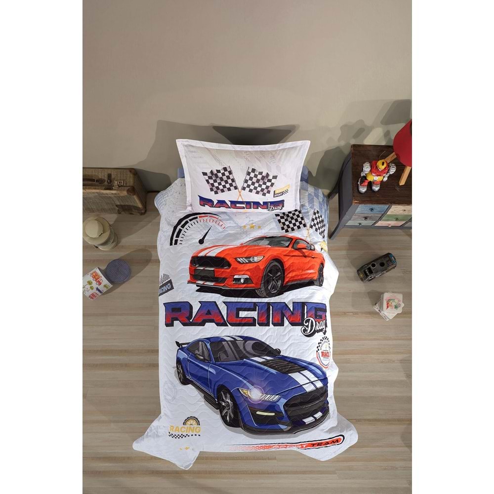Clasy Tek Kişilik Dört Mevsim Racing Drag Mavi