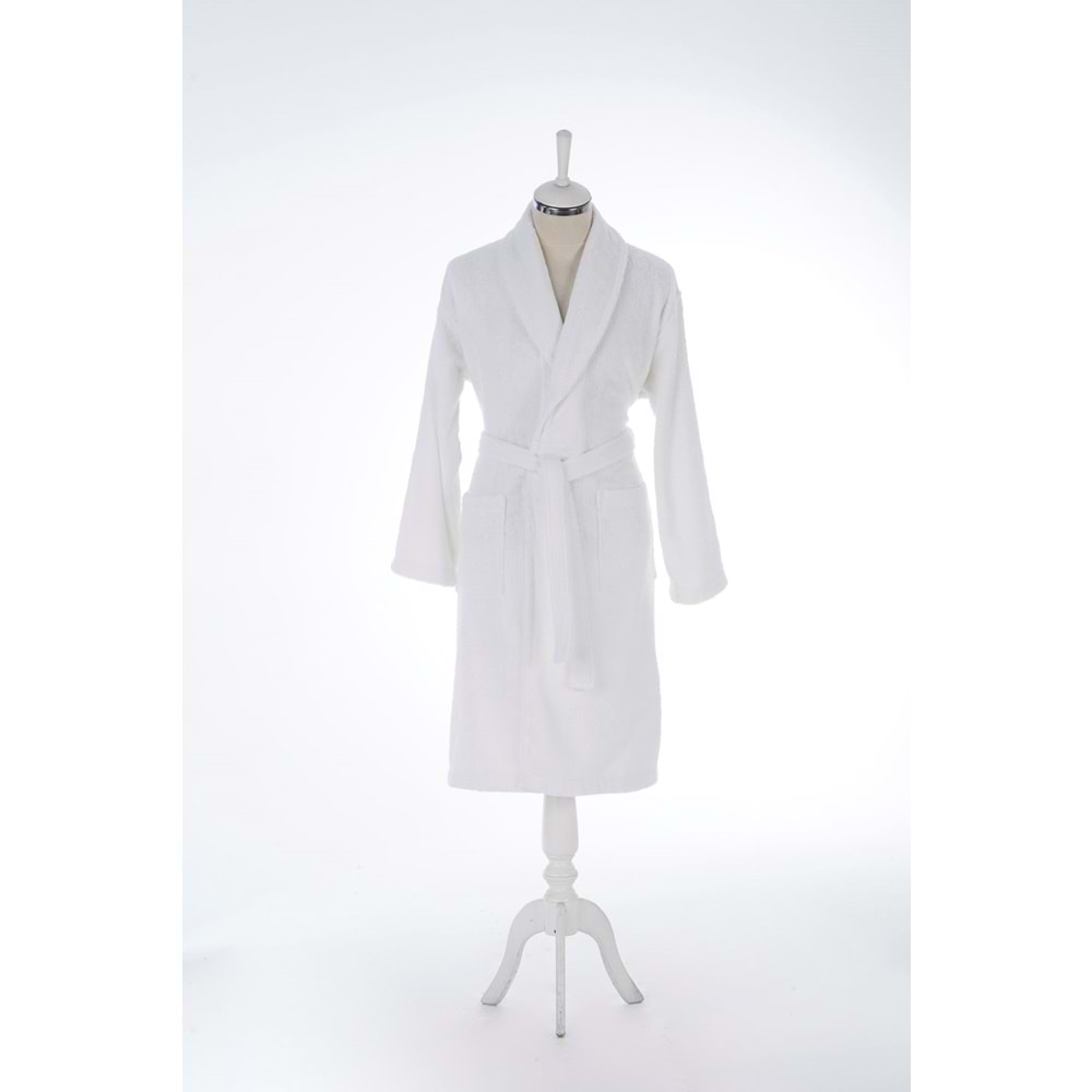 Özdilek Colourist Şal Yaka Bornoz Beyaz S/M