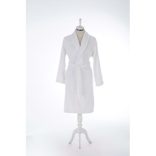 Özdilek Colourist Şal Yaka Bornoz Beyaz S/M