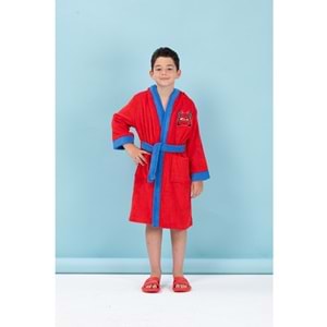 Özdilek Cars Go Nakışlı Disney Lisanslı Kapüşonlu Çocuk Bornozu Kırmızı 7/8 Yaş