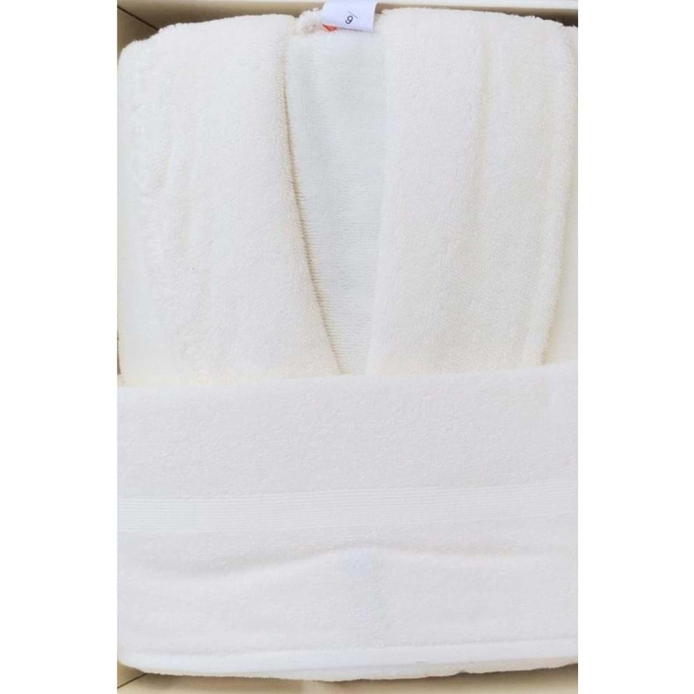 Özdilek Ruby Aile Bornoz Seti Krem Mürdüm