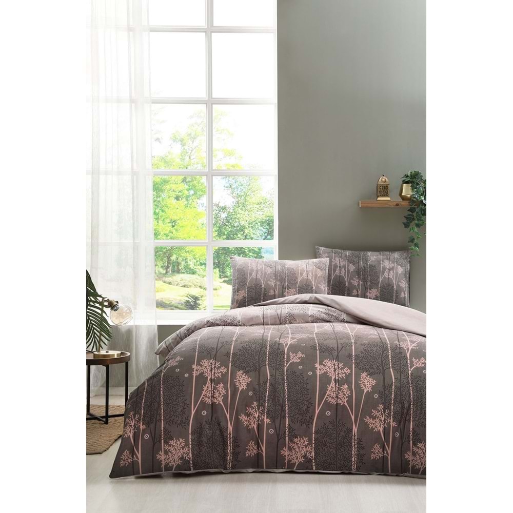 Özdilek Marrom Nevresim Takımı Rfe Kahve