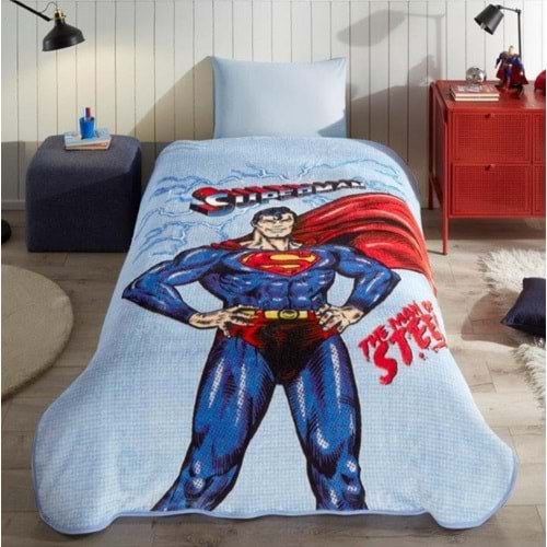 Özdilek Superman Lightning Tek Kişilik Battaniye Lisanslı