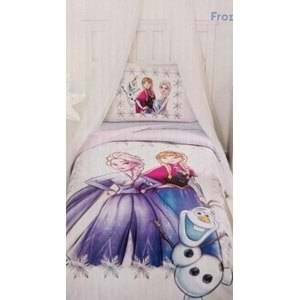 Özdilek Dsny Frozen Frosted Ranforce Nevresim Tek Kişilik Lila