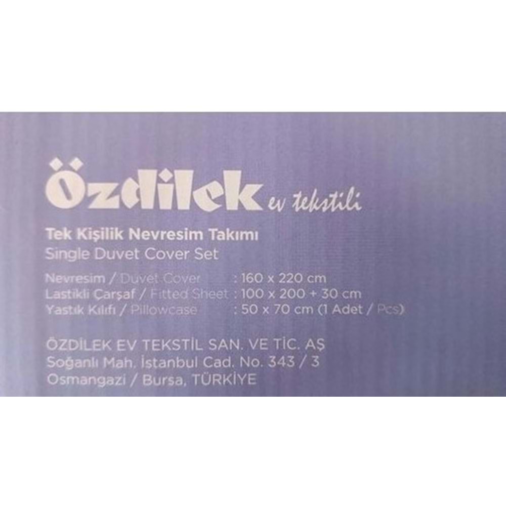 Özdilek Dsny Frozen Frosted Ranforce Nevresim Tek Kişilik Lila