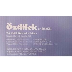 Özdilek Dsny Frozen Frosted Ranforce Nevresim Tek Kişilik Lila