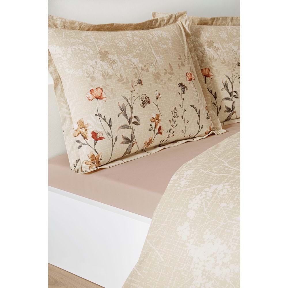 Özdilek Ramas Secas Tek Kişilik Nevresim Takımı Krem