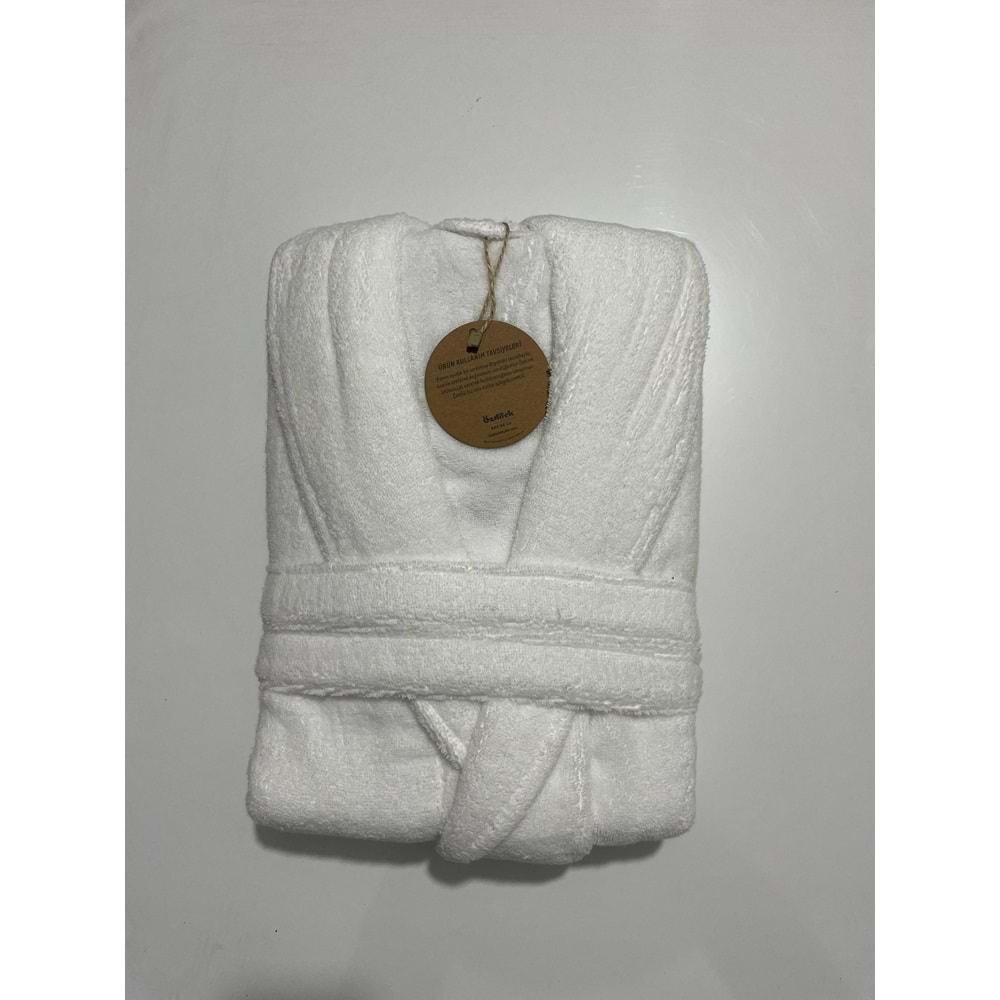 Özdilek Casual Şalyaka Bornoz Beyaz S/M